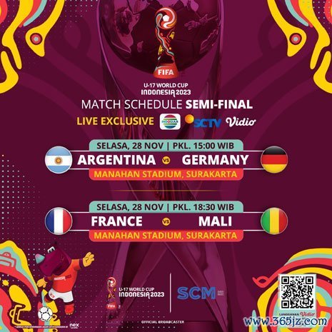 Jadwal dan bagan semifinal Piala Dunia U-17 2023 (c) Emtek Group